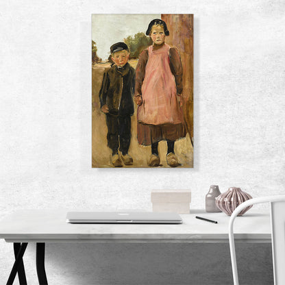 Boy and Girl on a Village Road 1899