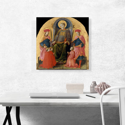 Saint Lawrence Enthroned With Saints And Donors 1440