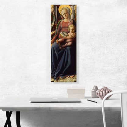 Madonna And Child Enthroned With Two Angels 1440