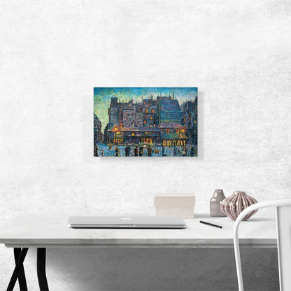 Paris Animated Street Evening 1896