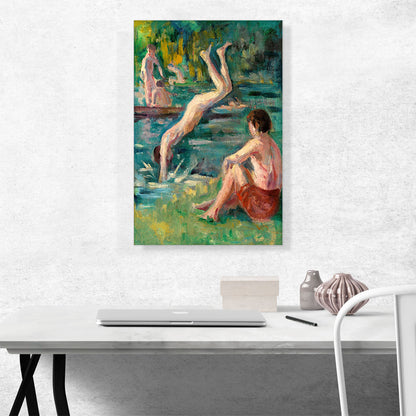 Bathers In The Pond Of Moulineux