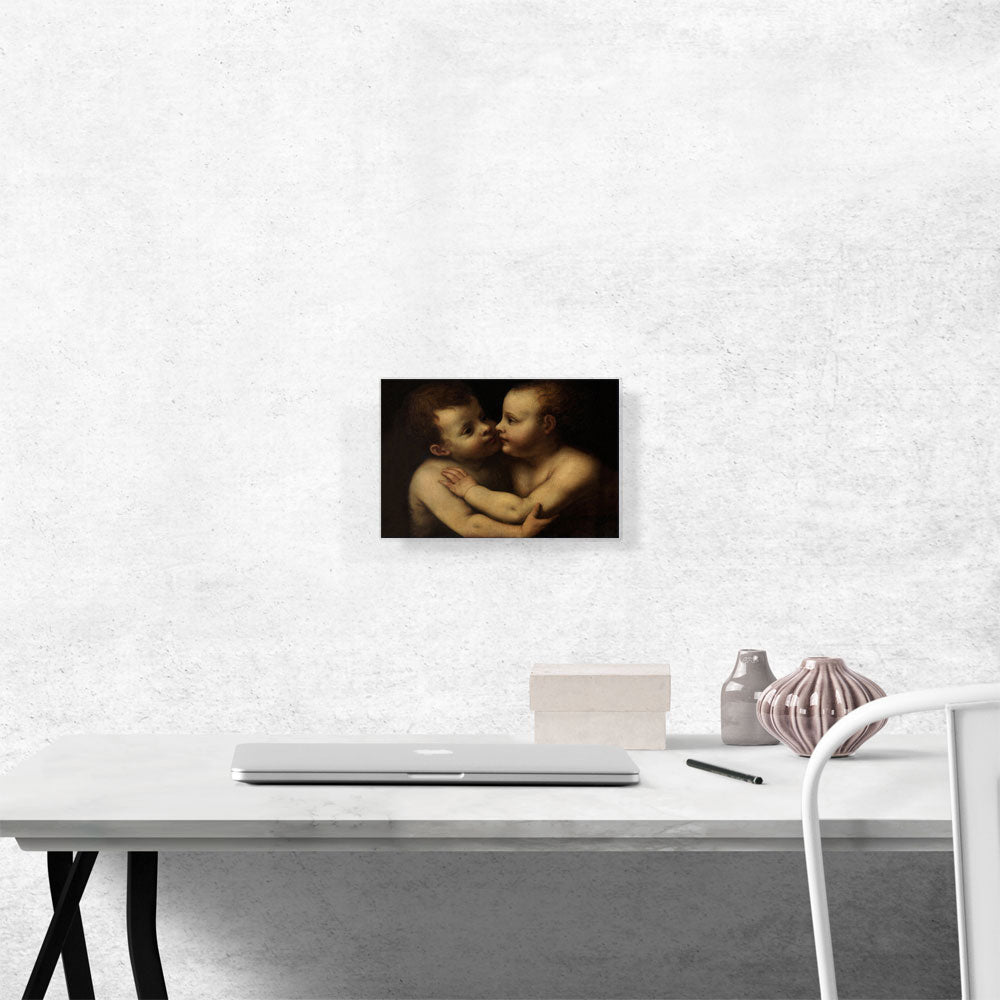 Jesus y San Juan Hugging