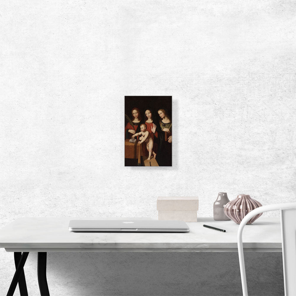 Madonna And Child With Saint Catherine And Barbara