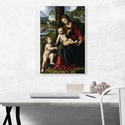 Madonna With Child And Young St John
