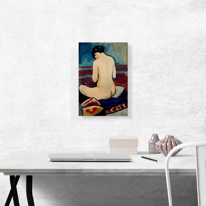 Sitting Nude with Pillow 1911
