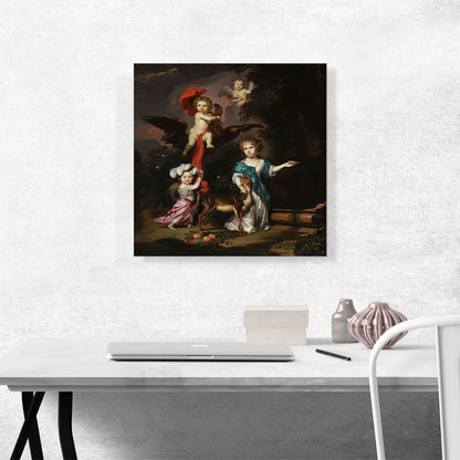 Four Children As Ceres Ganymede Cherub Diana