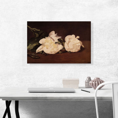 Still Life - Branch of White Peonies 1864