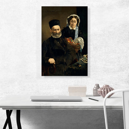 Portrait of Mr. and Mrs. Auguste Manet 1860