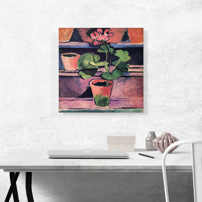 Pot of Geraniums 1912