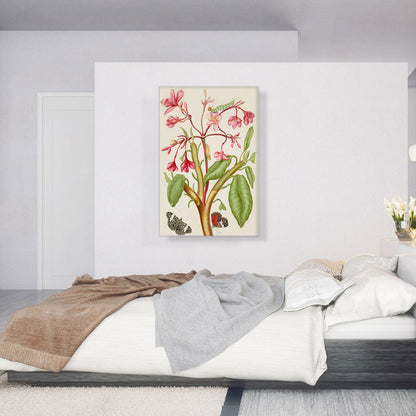 Frangipani Plant With Red Cracker Butterfly 1702