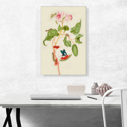 Branch Of Achiote With Firetip Butterfly 1702