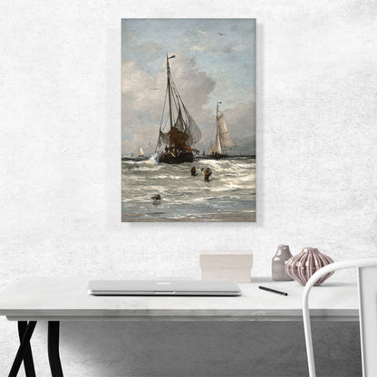 Return Of The Fishing Fleet In Scheveningen 1831