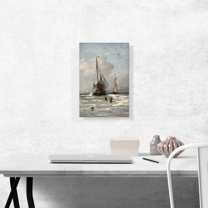 Return Of The Fishing Fleet In Scheveningen 1831