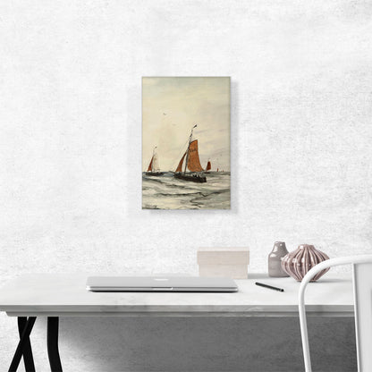 Scheveningen Barges At Sea