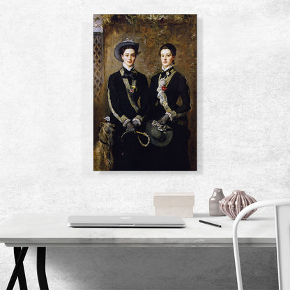 Twins Portrait Kate Edith And Grace Maud Hoare 1876