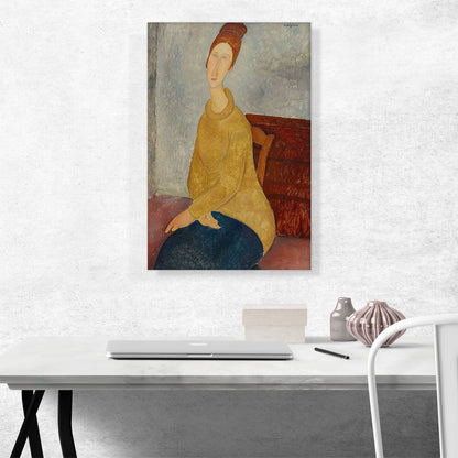 Jeanne Hebuterne with Yellow Sweater 1919