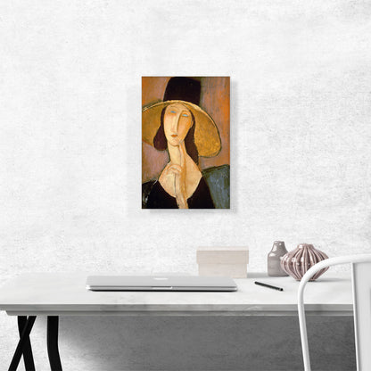 Portrait of Jeanne Hebuterne in a Large Hat 1918