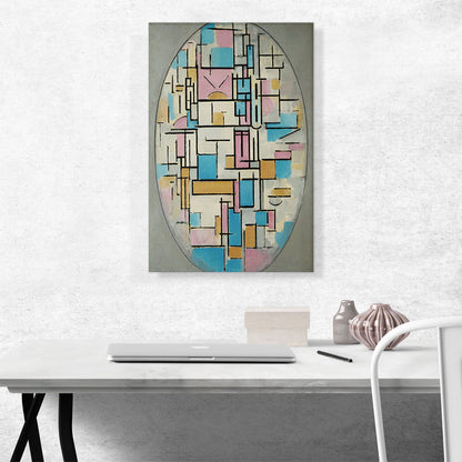 Composition in Oval with Color Planes 1914