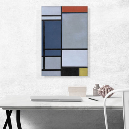 Composition with Red, Blue, Black, Yellow, and Gray 1921