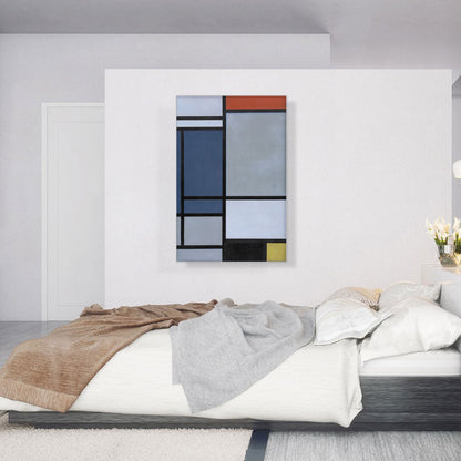 Composition with Red, Blue, Black, Yellow, and Gray 1921