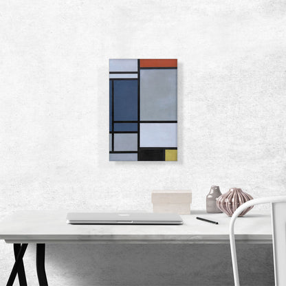 Composition with Red, Blue, Black, Yellow, and Gray 1921