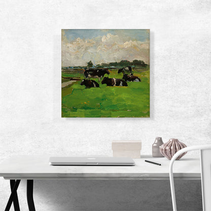 Landscape with Group of Five Cows 1901