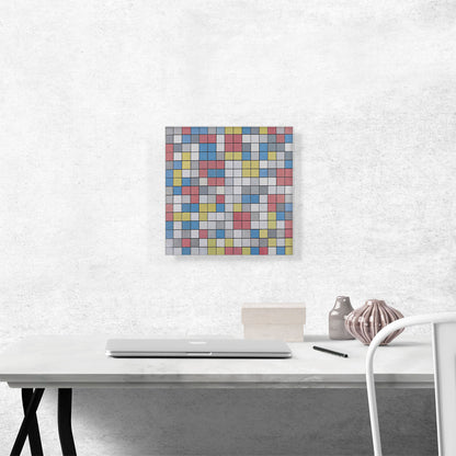 Checkerboard Composition with Light Colors 1919