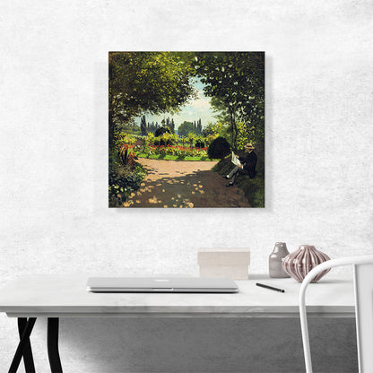 Adolphe Monet in the Garden of Le Coteau at Sainte-Adresse
