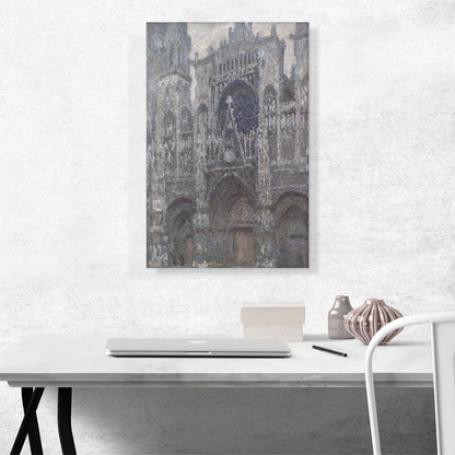 Rouen Cathedral Grey Weather 1894