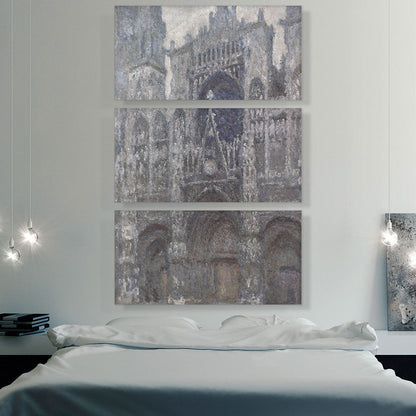 Rouen Cathedral Grey Weather 1894