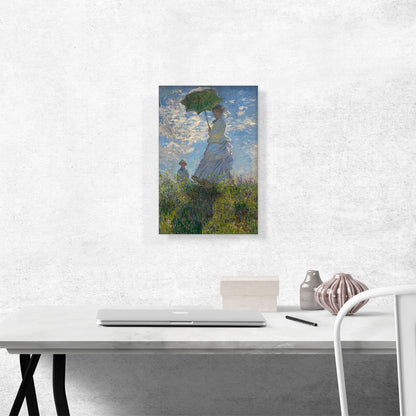 Woman with a Parasol - Madame Monet and Her Son