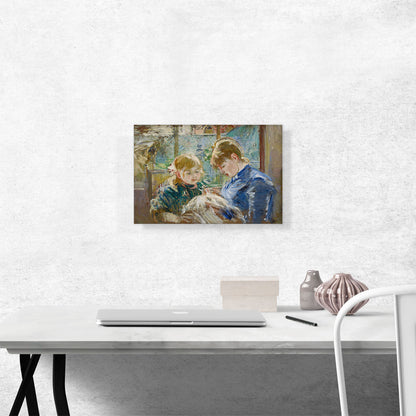 The Artist's Daughter Julie With Her Nanny 1884
