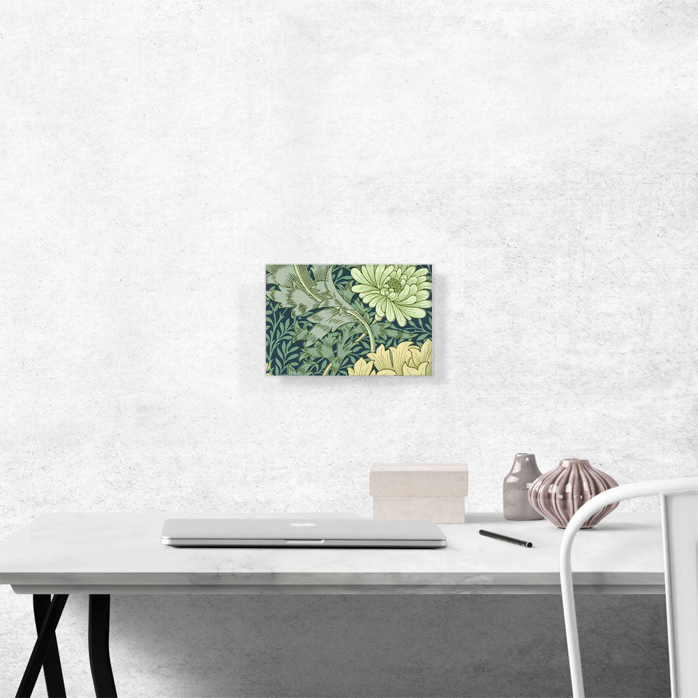 Wallpaper Sample With Chrysanthemum 1877