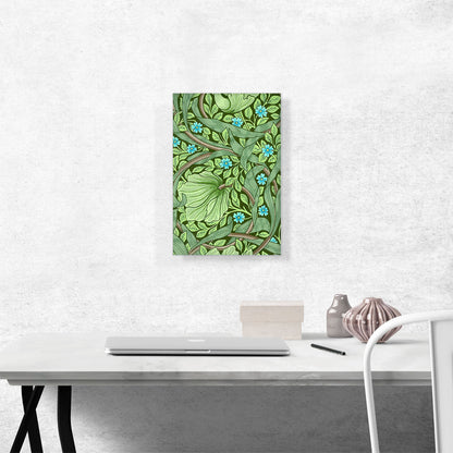 Wallpaper Sample With Forget-Me-Nots 1870