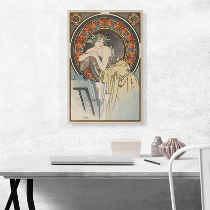 Girl With Easel 1898