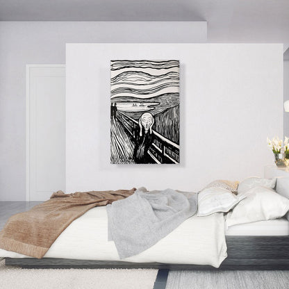 The Scream Black and White 1895