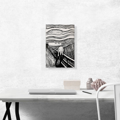 The Scream Black and White 1895