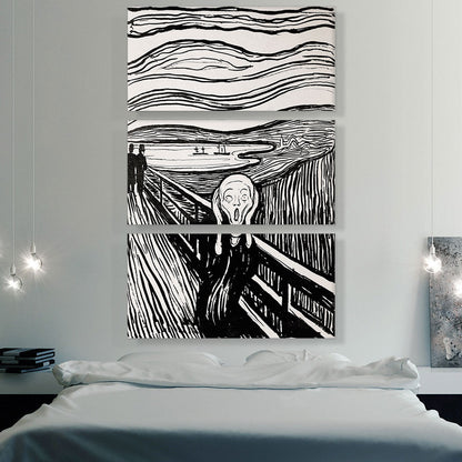 The Scream Black and White 1895