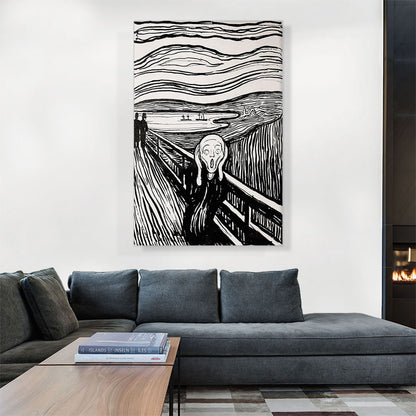 The Scream Black and White 1895