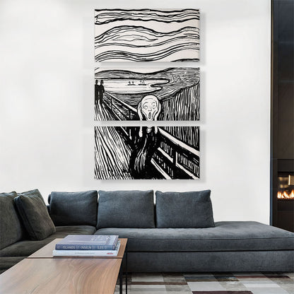 The Scream Black and White 1895