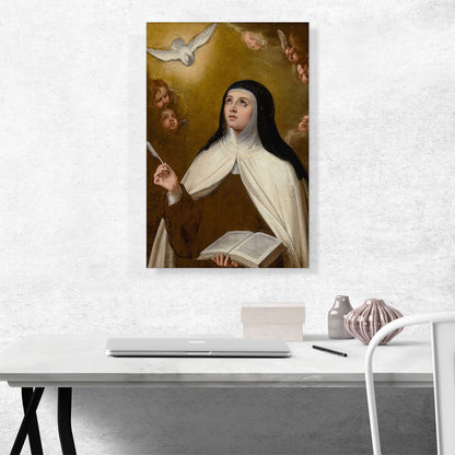 Saint Theresa Surrounded By Angels