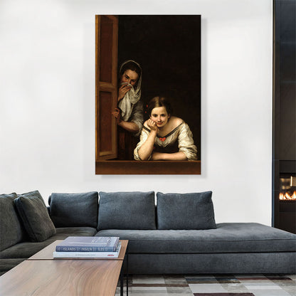Two Women At a Window 1655