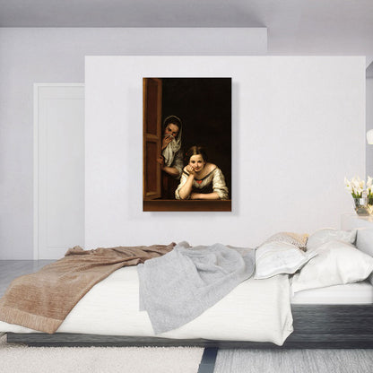 Two Women At a Window 1655