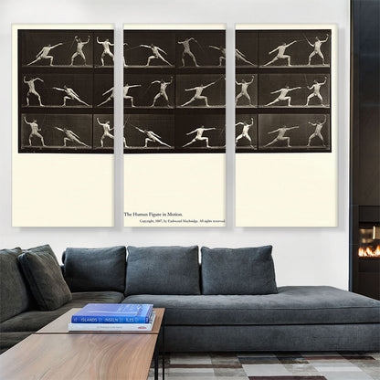 The Human Figure in Motion - Nude Men Fencing