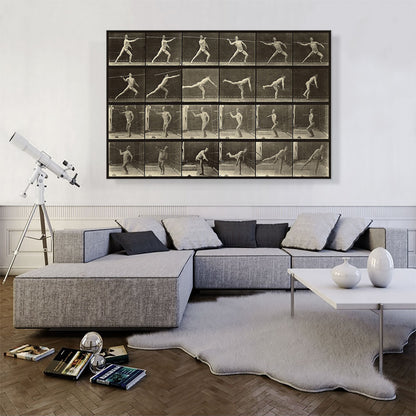 Animal Locomotion - Man Throwing Spear