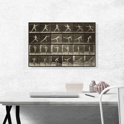 Animal Locomotion - Man Throwing Spear