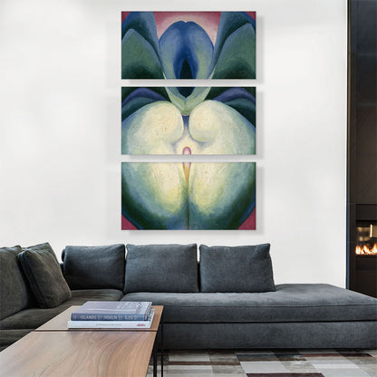 Series I White & Blue Flower Shapes 1919