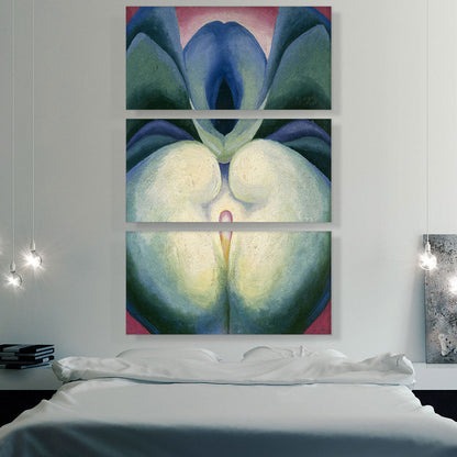Series I White & Blue Flower Shapes 1919