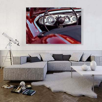 Classic Oldtimer Car Dashboard Home decor