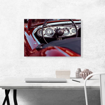 Classic Oldtimer Car Dashboard Home decor